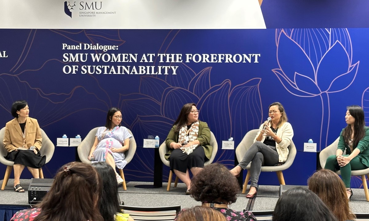 In SMU’s celebrations of International Women’s Day, the role of SMU women in promoting sustainability became a hot topic of discussion.