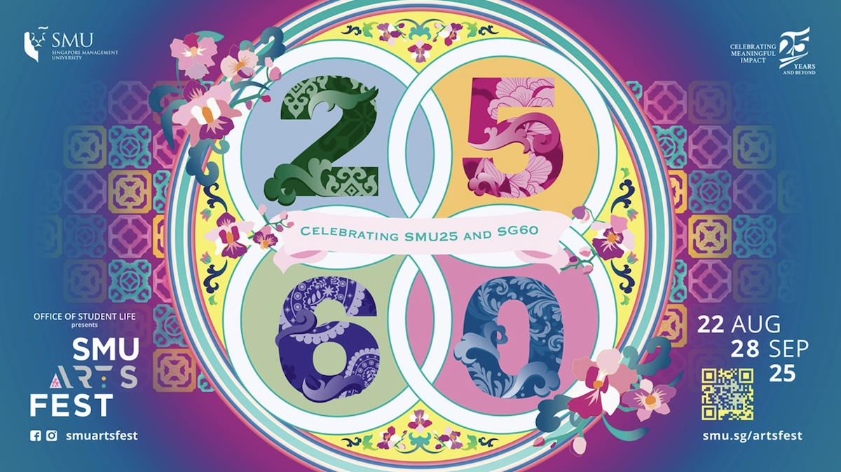 Themed “2560”, celebrating SMU’s 25th anniversary and Singapore’s 60th birthday, the six-week SMU Arts Fest 2025 was the university’s most ambitious edition yet, uniting students, alumni, and collaborators in five flagship productions and campus-wide activations.