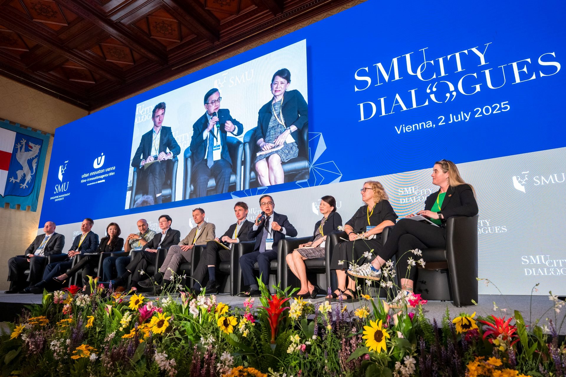SMU Provost, Professor Alan Chan, sharing his views at the Roundtable Panel session. (Photo credit: SMU)