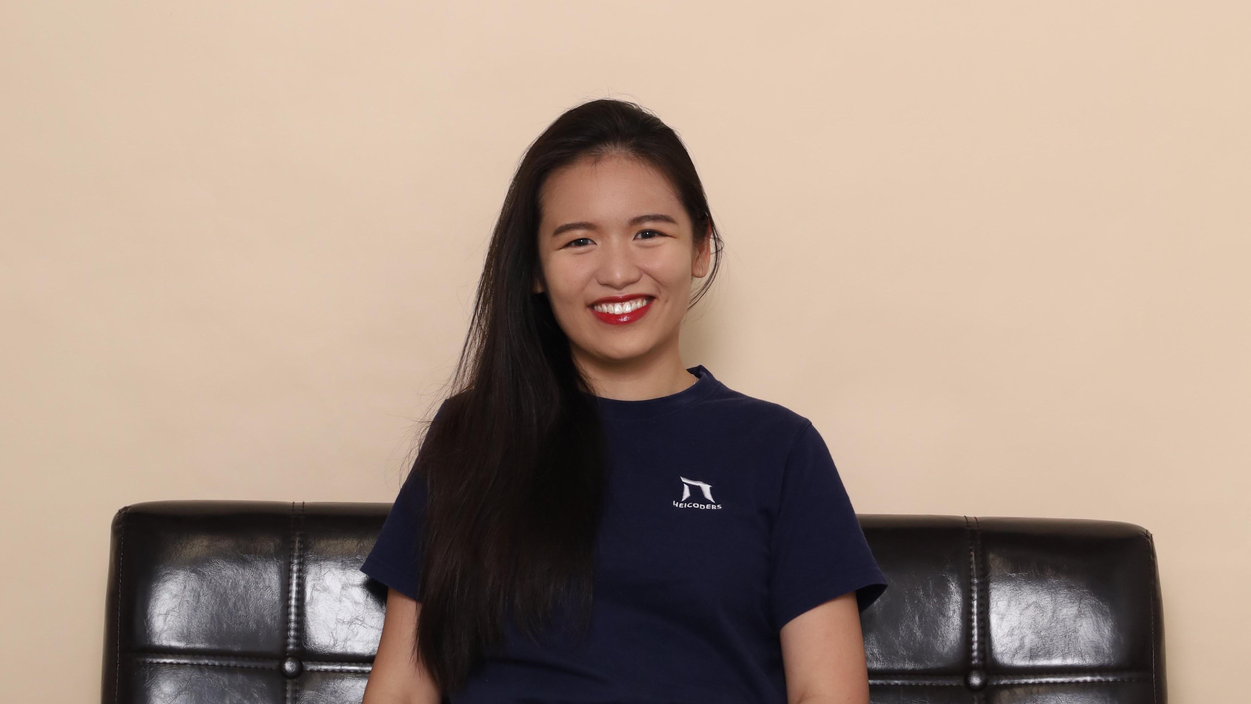 Beh Min Yan, an SMU Bachelor of Science (Information Systems) graduate and Co-Founder of Heicoders Academy.