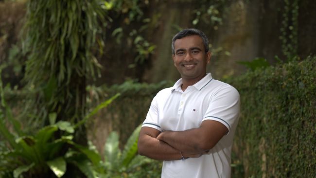 SMU Master of Science in Management alumnus and Country Head for Corporate Affairs, ESG, and Trust & Safety for Singapore Mr Yuvan Mohan. SMU Master of Science in Management alumnus and Country Head for Corporate Affairs, ESG, and Trust & Safety for Singapore Mr Yuvan Mohan.
