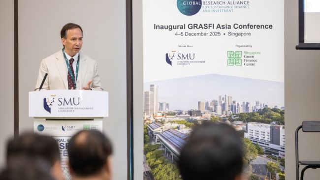 SMU Vice-President for Impact Professor Scott Fritzen giving his Opening Remarks.