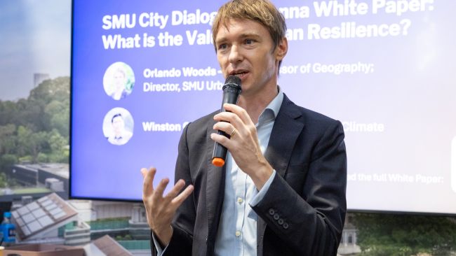 Prof Orlando Woods, author of the White Paper, "What is the Value of Urban Resilience?".
