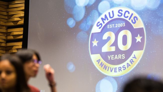 The School of Computing and Information Systems organised a dinner on its 20th anniversary at SMU Hall on 20 October 2023.