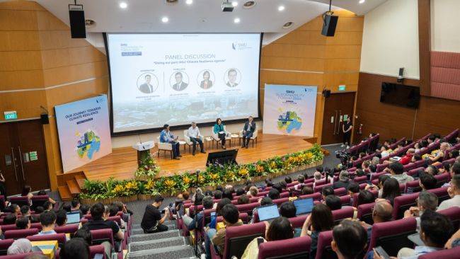 Themed “Our Journey Towards Climate Resilience”, SMU’s second symposium of Sustainability Forum attracted sustainability stakeholders from diverse sectors.