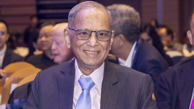 Mr Narayana Murthy, Co-Founder of Infosys Limited at the SMU Visionary Series.