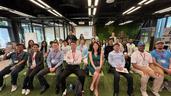 The first batch of startups of the Urban SustaInnovator gathering at SMU’s Institute of Innovation and Entrepreneurship.